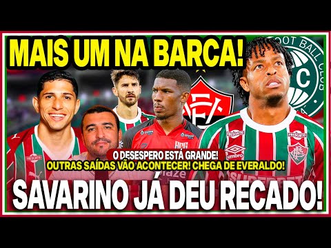 🚨KENO FORA DO FLU! MAIS UM DE SAÍDA! E VEM MAIS AÍ!🔥SAVARINO CHEGOU E JÁ FALOU! ACORDA, DIRETORIA!