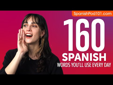 160 Spanish Words You'll Use Every Day - Basic Vocabulary #56