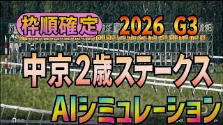 【中京2歳ステークス 2026】枠順確定 AIシミュレーション