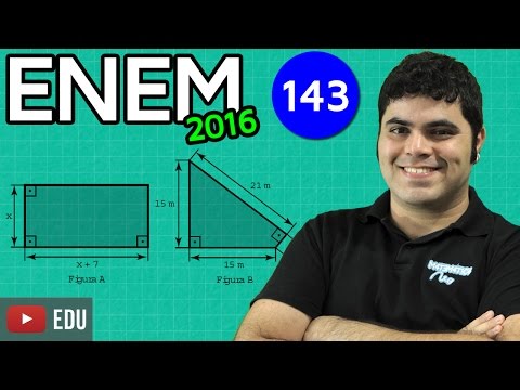 ENEM 2016 Math #08 - Area and Quadratic Equation (with killer tip)