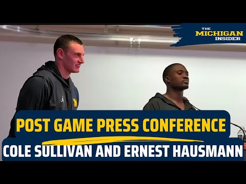 Press conference: Michigan LB Ernest Hausmann returns to Nebraska, beats the Huskers