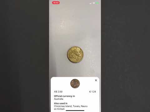 An app to identify foreign currency