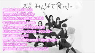 HKT48 Sakura, Minna de Tabeta 桜、みんなで食べた ~Karaoke~