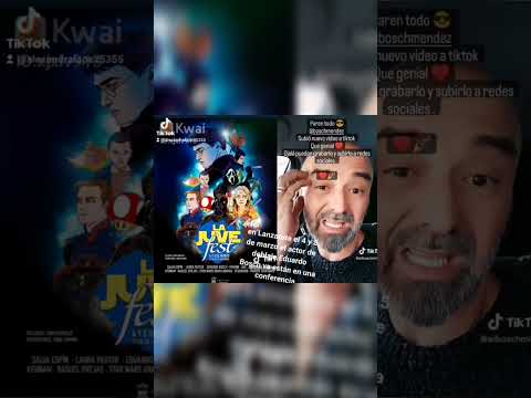 actor de doblaje Eduardo Bosch en una conferencia.        #Theevilwhitin