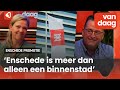 Marieke ter Brugge geeft 'haar' Enschede Promotie over aan Jeff van den Biggelaar