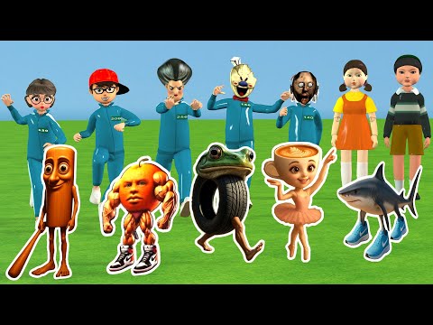 Scary Teacher 3D vs Squid Game Choose Right Room Tralalero Tralala or Ballerina Brainrot Challenge