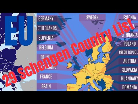 Schengen Visa Countries 2025 || 29 Country In Schengen Zone || European Country List # Schenen