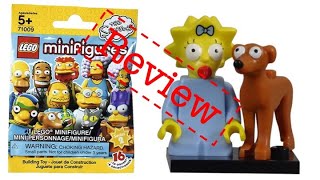 YouTube thumbnail: LEGO Maggie Minifigure 71009-4 LEGO Simpsons Series 2 Review