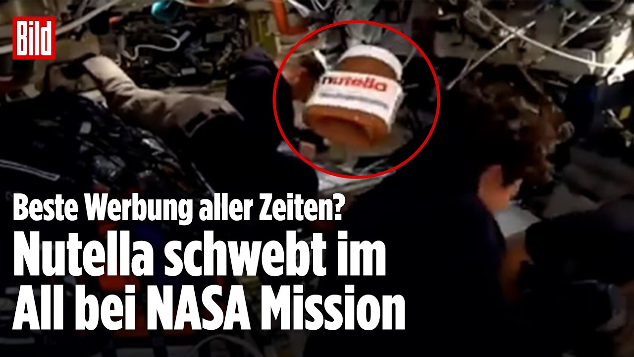 NUTELLA IM ALL: Glas schwebt bei Artemis-II durch Schwerelosigkeit