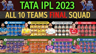 IPL Auction 2023 | All Teams Full And Final Squad | All Teams Confirmed Players List | IPL 2023