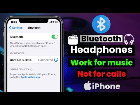 Fix Bluetooth Headphones/Earphones Work For Music But Not For Calls on iPhone
