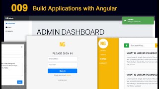 Build Applications with Angular - Generate layouts module and components