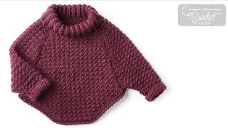 Left Hand: Crochet Curvy Pullover for Kids Pattern