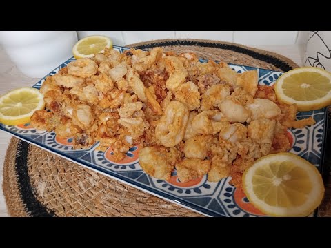 Video thumbnail: Kallamar Friture – Unaza Kallamari Krokante me Limon
