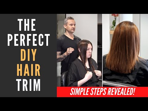 How To Trim Long Hair // SIMPLE STEP BY STEP GUIDE #homehaircut #haircuttinghacks