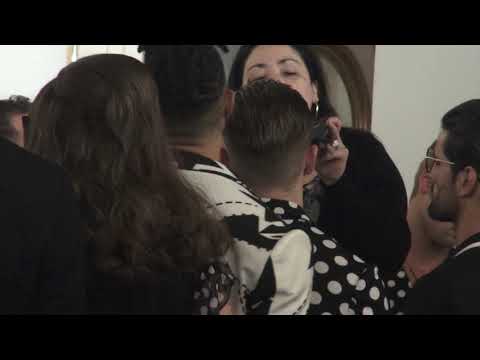 preparation of models, how to walk on the runway backstage