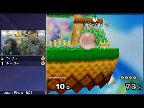 GSS 105 SSBM - Tian (Red Sheik) vs. Rasen (White Sheik) - Melee LF