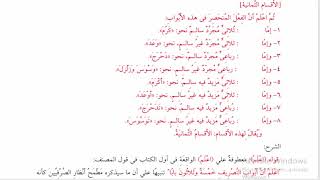 شرح  "البِناءُ في عِلْمِ التَّصْريفِ "(38) / تقسم الفعل إلى سالم ، مضعف ، مهموز image