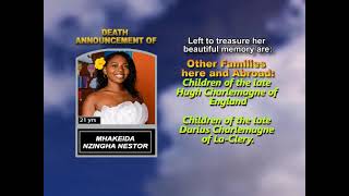 Mhakeida Nzingha Nestor ~ Long Obituary
