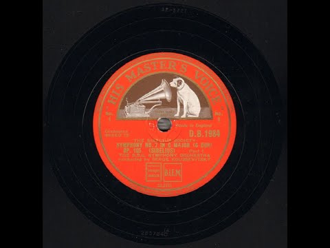 Serge Koussevitzky - Sibelius Symph. 7 (HMV DB1984-6) 1933