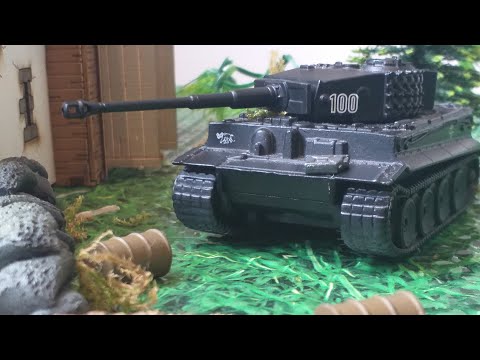 Tiger 1 VS T34 85 │ WW2 Tank Battle Stop Motion Animation War
