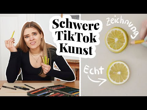 Künstlerin testet: Die schwersten TikTok Kunst Challenges // I'mJette