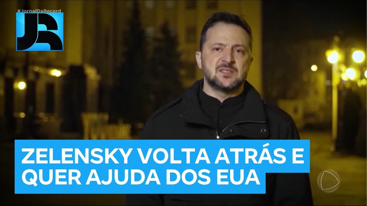 Após corte de ajuda, Volodymyr Zelensky volta atrás e diz que pretende trabalhar com Donald Trump