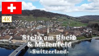 【4K】スイス シュタイン・アム・ライン マイエンフェルト 海外空撮【Drone】Switzerland Stein am Rhein & Maienfeld