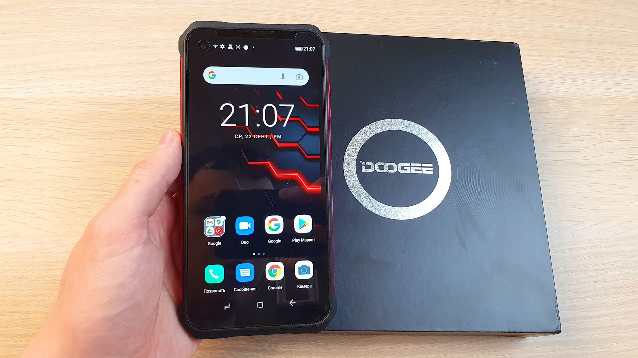 Смартфон Doogee V10 8/128 GB Черно-красный
