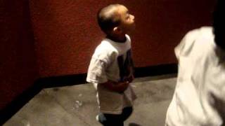 Jaden and Jamari dancing at Disneyland&#39;s Captain EO