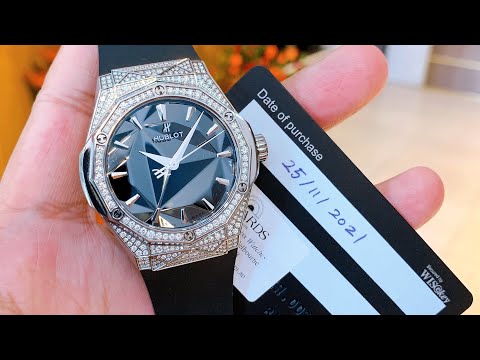Review H.ublot Classic Fusion Orlinski 550.NS.1800.RX.1604.ORL19 Titanium Pave Diamond Lướt 2021