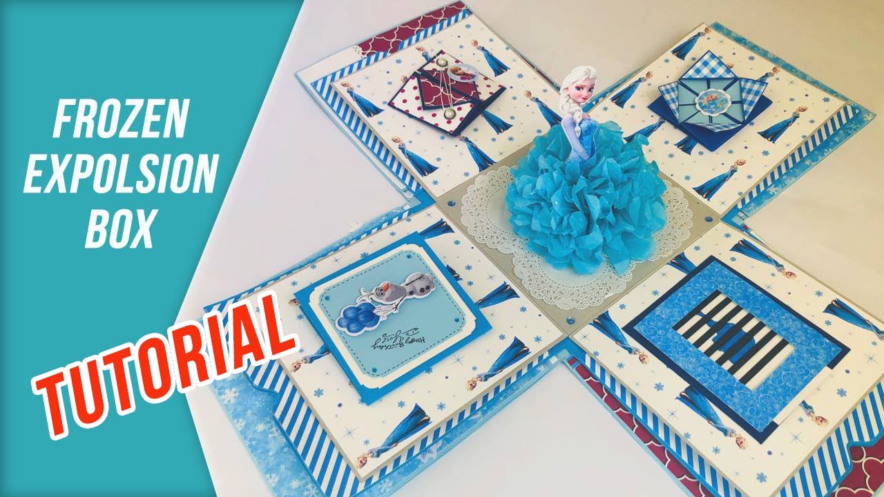DIY Tutorial Caja Explosiva. Explosion Box Frozen.