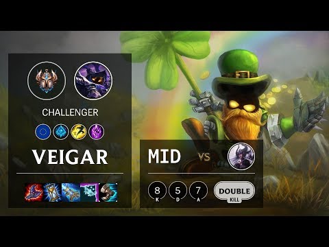Veigar Mid vs Syndra - EUW Challenger Patch 10.4