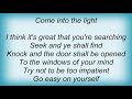 Alice Peacock - Into The Light Lyrics