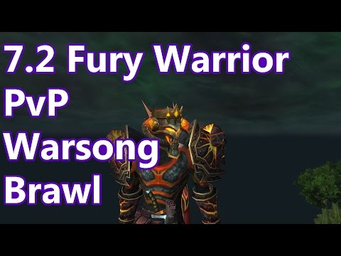 WoW - 7.2 Fury Warrior PvP - Warsong Brawl - Battleground w/Commentary