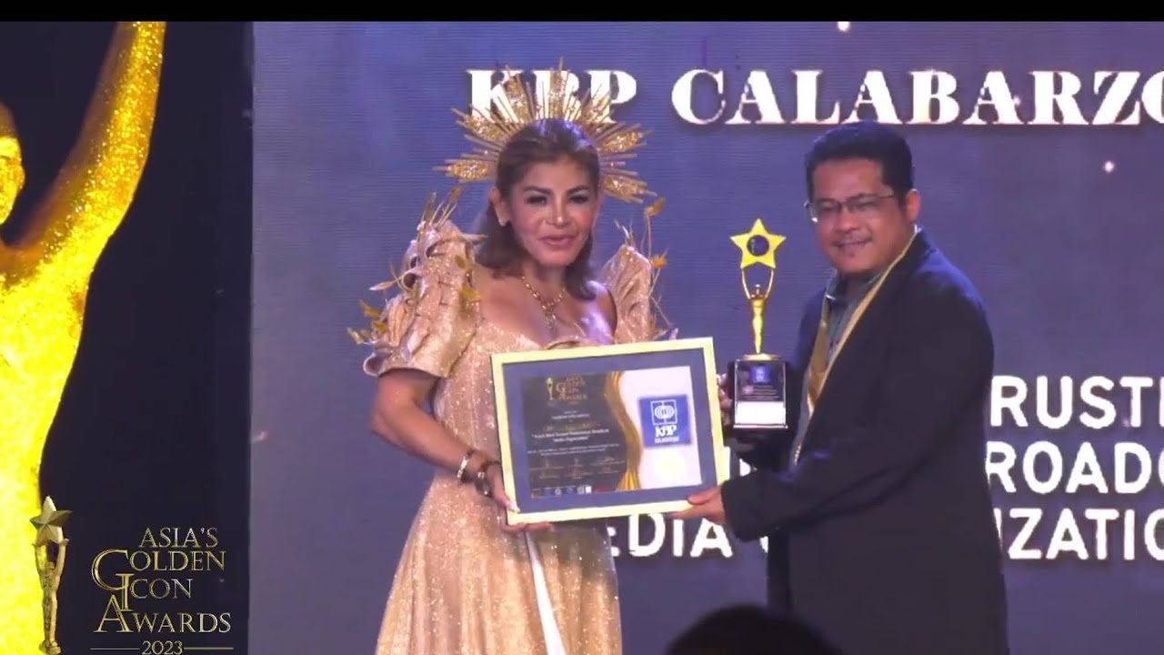 KBP CALABARZON Chapter Receives Prestigious Award at Asia's Golden Icon Awards 2023