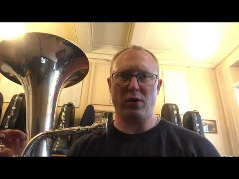 nr. 6 Begynder basun/Baryton øvelse på alle greb start fra mellem g ned til c ( play along)