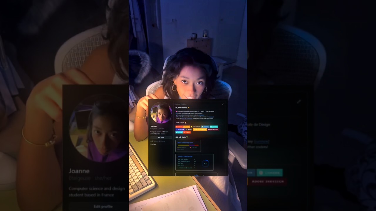 Don’t keep your GitHub profile ✨boring✨#computersciencestudent #studentsuccess