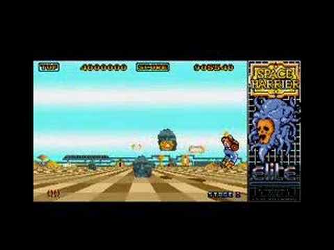 space harrier atari 800