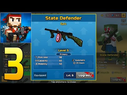 Pixel Gun 3D - Gameplay Walkthrough Part 3 - State Defender