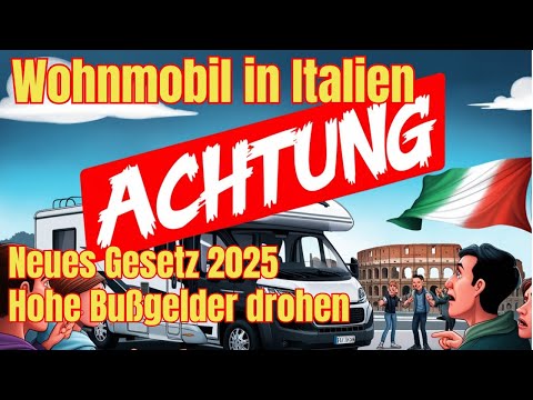 Achtung Camper! Neues Gesetz in Italien ab Januar. Hohe Bußgelder drohen! Fast alle sind betroffen!