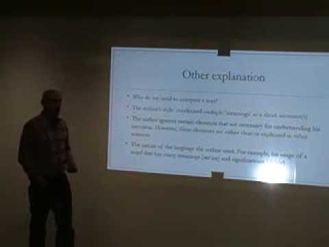 Eiyad al Kutubi, Sadra's Hermeneutics: Understanding & Pre-Understaing the Qur'an, November 11 2015