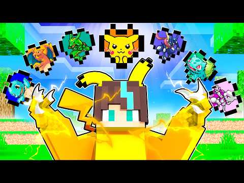 Minecraft BUT there are POKEMON HEARTS! 😱💧
