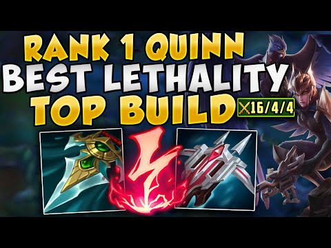RANK 1 QUINN BEST WAY TO PLAY LETHALITY IN SEASON 12 - League of Legends