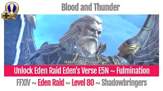 FFXIV Unlock E5N Eden