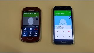 Incoming call & Outgoing call at the Same Time Samsung Galaxy S3mini + S5mini