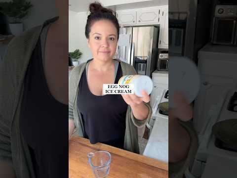 Eggnog ice cream recipe 🍦 #eggnog #ketoicecream #healthyicecream #carnivorediet #ketoicecream