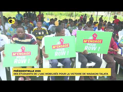 Présidentielle 2026 : des étudiants de l'UAC mobilisés pour la victoire de WADAGNI-TALATA