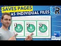 MS Word Save Pages Of A Document As Individual Files 1 MINUTE