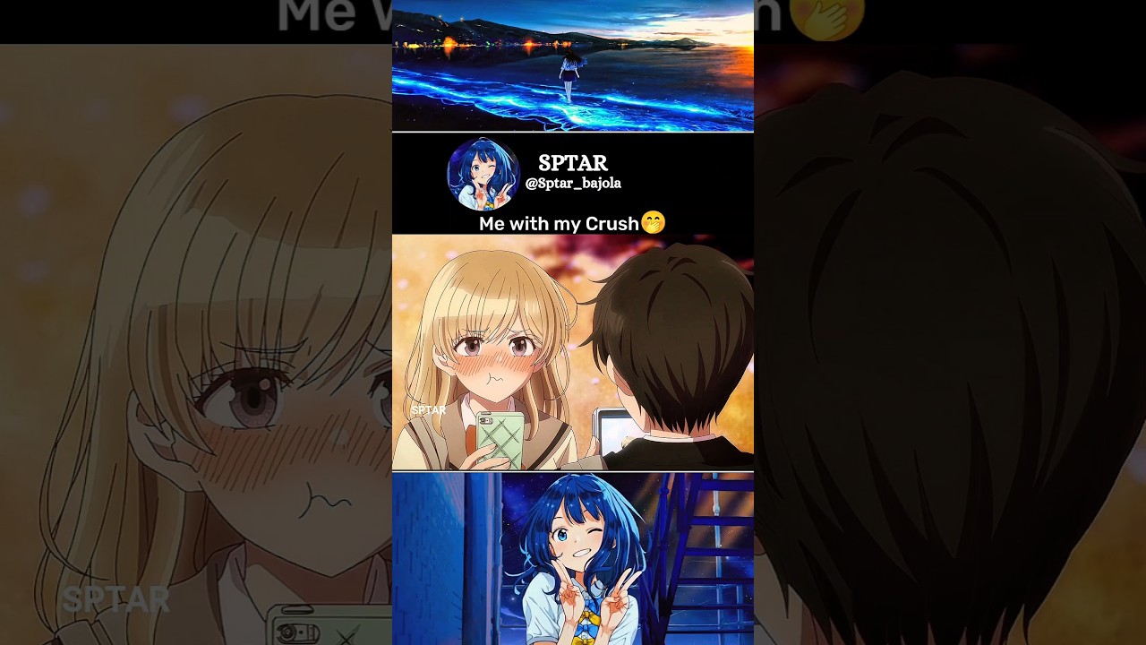 Me with my Crush 🤭 | Haibara's Teenage New Game #anime #shorts